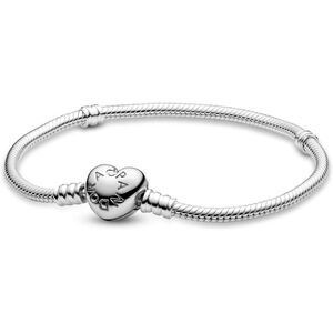 COPY - PANDORA Moments Heart Clasp Snake Chain Bracelet silver Moments Charm